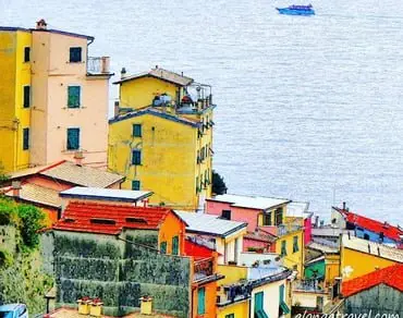 Colorful houses in Monterosso Cinque Terre Italy