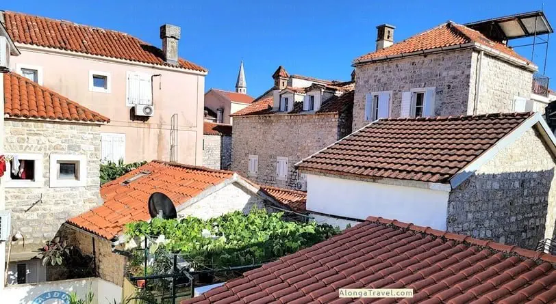Cute old houses in Budva, the must-see destination in Montenegro
