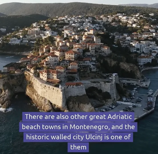 Historic walled city Ulcinj as seen from above, is one of reasons to visit 🇲🇪