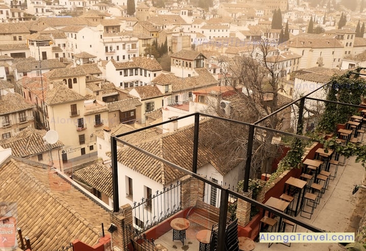 Granada, Spain during Sahara dust storm is the top visited destination in Europe