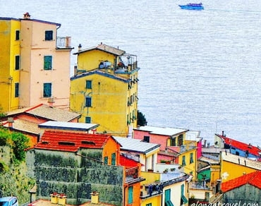 Colorful houses in Monterosso Cinque Terre Italy