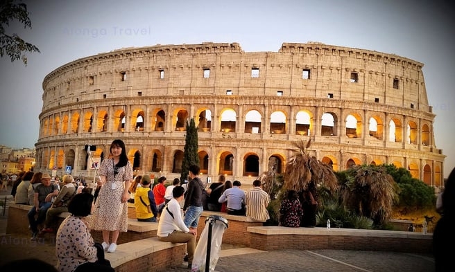The Colosseum - a famous historical building in Rome