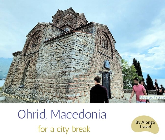 The view of this church I saw on my walk in Ohrid, North Macedonia